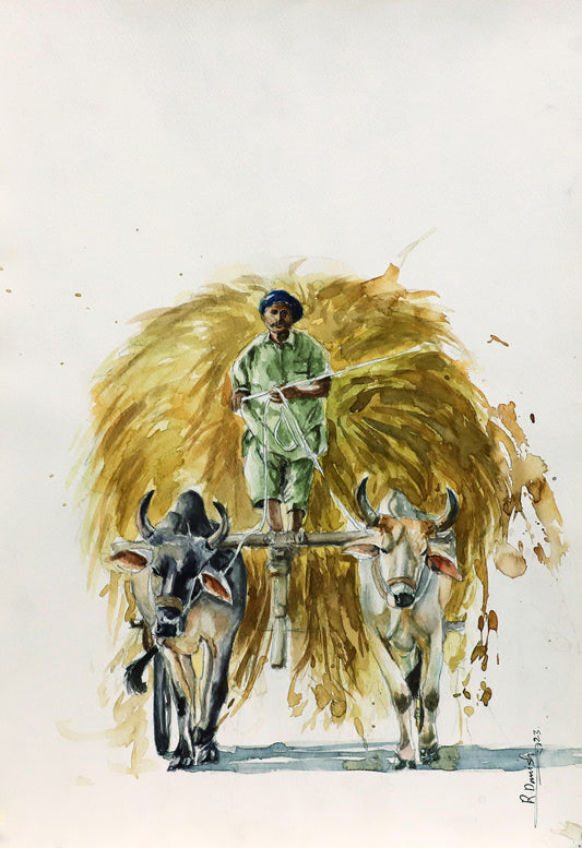 A man with Bulls - Raja Danish